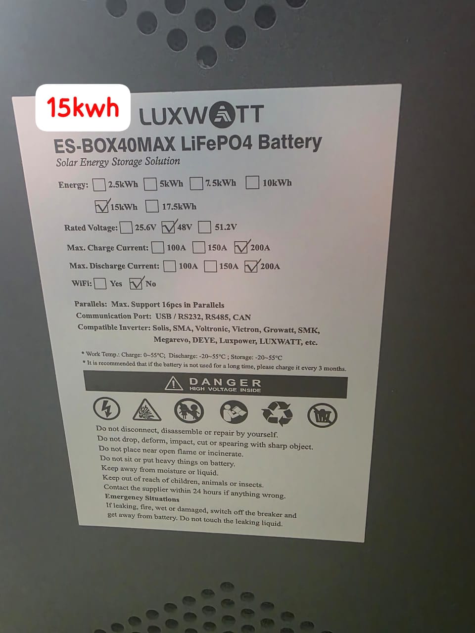 48V 15KWH | Quality